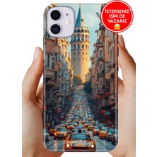 Nurdic iPhone 11 Kılıf Lüks Desenli Silikon Cover Case Galata Francisco