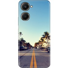 Nurdic Vivo Y18 Kılıf 4.5g Silikon Desenli Vivo Y18 Miami Sunset