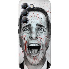 Nurdic Vivo V30 Lite Uyumlu Kılıf Desenli Baskılı Silikon American Psycho