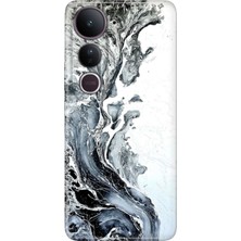 Nurdic Vivo V50 Lite 5g Kılıf Renkli Silikon Baskılı Tpu Granit Mermer