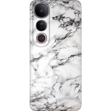Nurdic Vivo V50 Lite 5g Kılıf Renkli Silikon Baskılı Tpu Banyo Mermer