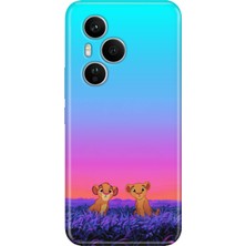 Nurdic Huawei Honor 400 Pro Kılıf Dekoratif Silikon Baskılı Kapak Junior Aslanlar