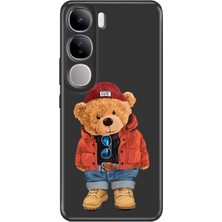 Nurdic Vivo V40 Lite Kılıf V40 Lite Desenli Tpu Silikon Baskılı Teddy Bear