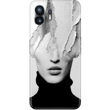 Nurdic Nothing Phone 2 Uyumlu Kılıf Şeffaf Baskılı Silikon Resimli Art Girl