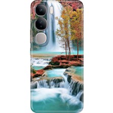 Nurdic Vivo V40 Lite Kılıf V40 Lite Desenli Tpu Silikon Şelale