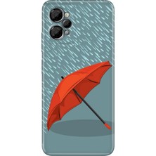 Nurdic Casper Via X30 Kılıf Desenli Baskılı Silikon Kırmızı Şemsiye