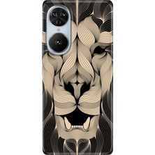 Nurdic Reeder S19 Max Pro S Edge Kılıf Telefon Kılıfı Baskılı Altın Aslan Mandala