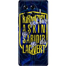 Nurdic Tecno Spark 20 Pro Plus 6.78INC Kılıf Art Silikon Baskılı Tpu Aşkın Rengi Sarı Lacivert