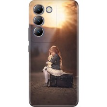 Nurdic Vivo V30 Lite Uyumlu Kılıf Desenli Baskılı Silikon Yalnız Çocuk