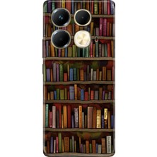 Nurdic Infinix Note 40 4g Kılıf Resimli Baskılı Nano Silikon Kütüphane