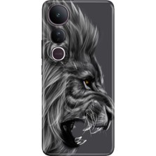 Nurdic Vivo V50 Lite 5g Kılıf Renkli Silikon Baskılı Tpu Kara Aslan