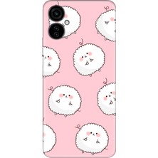 Nurdic Tecno Camon 19 Neo Kılıf 0.4mm Silikon Desenli Tombul Kuzular