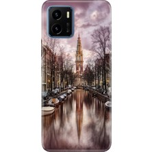 Nurdic Vivo Y15S Uyumlu Kılıf Desenli Baskılı Silikon Amsterdam