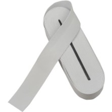 MiraLive Beyaz - 4cm Paça Lastik Yassı Geniş 10MT (K95)