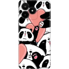 Nurdic Realme C53 Kılıf Silikon Desenli Tam Koruma Resimli Kapak Sevimli Panda