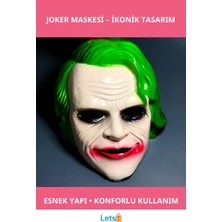 Letsii The Dark Knight Joker Maskesi Cosplay Parti Aksesuarı