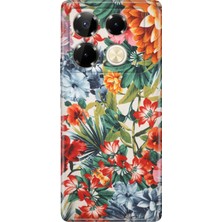 Nurdic Infinix Note 40 Pro 5g Kılıf Renkli Silikon Baskılı Tpu Sanatsal Çiçek