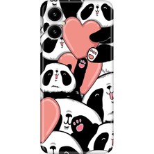Nurdic Omix X3 Uyumlu Kılıf Silikon Desenli Resimli Kapak Sevimli Panda