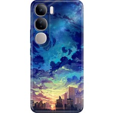 Nurdic Vivo V40 Lite Kılıf V40 Lite Desenli Tpu Silikon Baskılı Cloud City