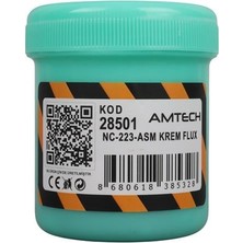 Zibox Amtech NC-223-ASM 100g Lehim Kremi (Flux) No-Clean Profesyonel SMD Lehimleme