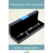 Letsii Şık Kutulu Tekli Tükenmez Kalem Ergonomik Tasarım Hediye Alternatifi