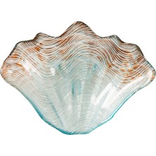 Mudo Home OYSTER DEKORATİF TABAK MAVİ 27 CM