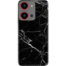 Nurdic Reeder S19 Max Pro S Zoom Kılıf Resimli Baskılı Nano Silikon Mermer Siyah