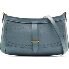 Sofia Baldi Seamy Gri Hakiki Deri Kadın Çanta