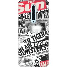 Nurdic Oppo Reno 2z Uyumlu Kılıf Silikon Desenli Resimli Kapak Gazete News