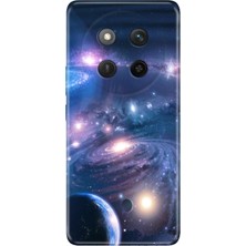 Nurdic Honor Magic 7 Lite Kılıf Renkli Silikon Baskılı Tpu Uzay Boşluğu