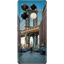 Nurdic Infinix Note 40 Pro 5g Kılıf Renkli Silikon Baskılı Tpu Brooklyn Köprüsü