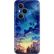 Nurdic Huawei Honor 400 Pro Kılıf Renkli Silikon Baskılı Tpu Cloud City
