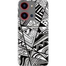 Nurdic Reeder S19 Max Pro S Zoom Uyumlu Kılıf Desenli Silikon Siyah/beyaz