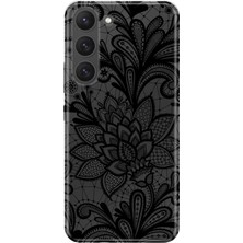 Nurdic Samsung Galaxy S23 Kılıf 0.4mm Silikon Desenli Mandala Gül