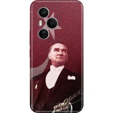 Nurdic Huawei Honor 400 Pro Kılıf Renkli Silikon Baskılı Tpu M.k Atatürk