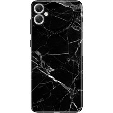 Nurdic Samsung Galaxy A07 Kılıf 6.7 Inc Renkli Silikon Baskılı Tpu Mermer Siyah