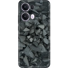 Nurdic Oppo Reno 13 Pro Kılıf Oppo Renkli Silikon Baskılı Tpu Broken