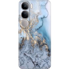 Nurdic Vivo V40 Lite Kılıf V40 Lite Desenli Tpu Silikon Baskılı Antic Marble
