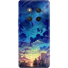 Nurdic Honor Magic 7 Lite Kılıf Renkli Silikon Baskılı Tpu Cloud City