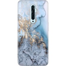 Nurdic Oppo Reno 2z Uyumlu Kılıf Silikon Desenli Resimli Kapak Antic Marble