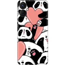 Nurdic Oneplus 9 Pro Kılıf Silikon Desenli Resimli Uv Kapak Sevimli Panda