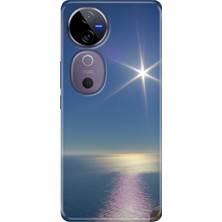 Nurdic Vivo V40 5g Kılıf Vivo V40 Desenli Silikon Baskılı Sakin Deniz