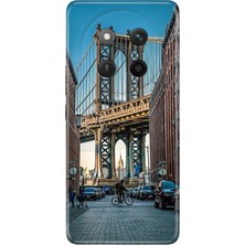 Nurdic Honor Magic 7 Lite Kılıf Renkli Silikon Baskılı Tpu Brooklyn Köprüsü