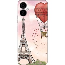 Nurdic Tecno Camon 19 Neo Kılıf 0.4mm Silikon Desenli Eiffel