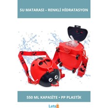 Letsii Uğur Böceği Şekilli Sızdırmaz 550ML Su Matarası