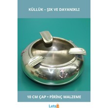 Letsii Klasik Orta Boy Pirinç Küllük Şık ve Dayanıklı