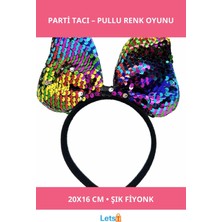 Letsii Renk Değiştiren Pullu Fiyonk Parti Tacı
