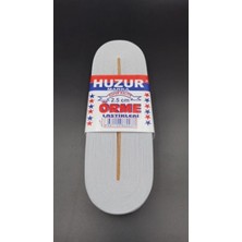 MiraLive Beyaz - 2.5cm Paça Lastik Geniş 10MT. (K95)
