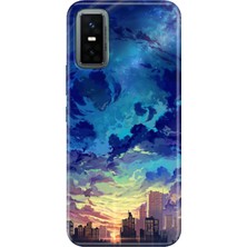 Nurdic Infınıx GT30 Pro Kılıf Renkli Silikon Baskılı Tpu Cloud City