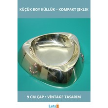 Letsii Dayanıklı Pirinç Küçük Boy Şık Küllük 9 cm